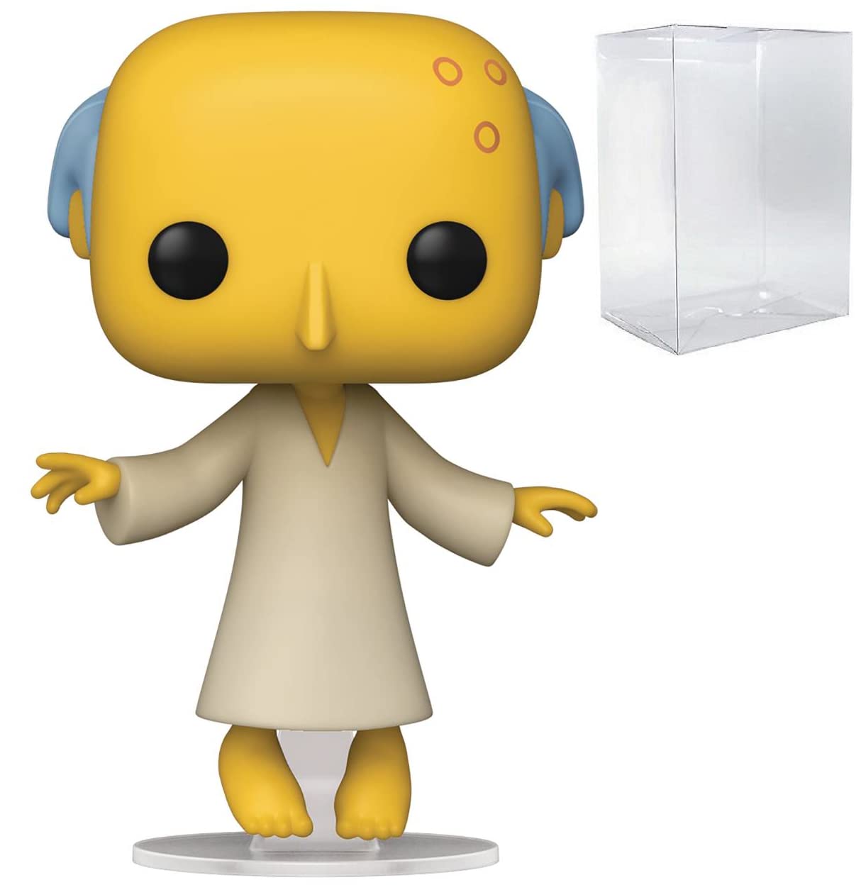 The Simpsons: Glowing Mr. Burns (PX Previews Exclusive) Funko Pop! Figura de vinilo (conjunto con funda protectora compatible Pop Box)