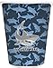 YouCustomizeIt Personalized Sharks Waste Basket - Double Sided (White) w/Name or Text