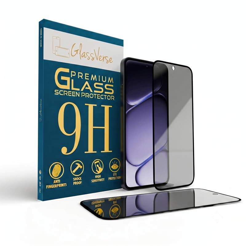 Image of GlassVerse Ultra Privacy Tempered Glass For Oneplus Nord CE 6 Lite (PACK OF 1) with Free Installation Kit. Edge To Edge. (In-Screen FingerPrint Lock will not work with the Privacy Guard) - 6.72 inch