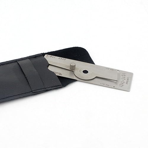 Miniatura 7 de Soldadura V-WAC Gage Soldadura estándar borde de mordida bajo calibre de corte Soldador Inspección Regla