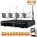 Produktbild AOEIUV WiFi Überwachungskamerasystem NVR Kit 960P HD Wireless CCTV IP-Kamerasystem für den Außenbereich Heimvideoüberwachungssystem