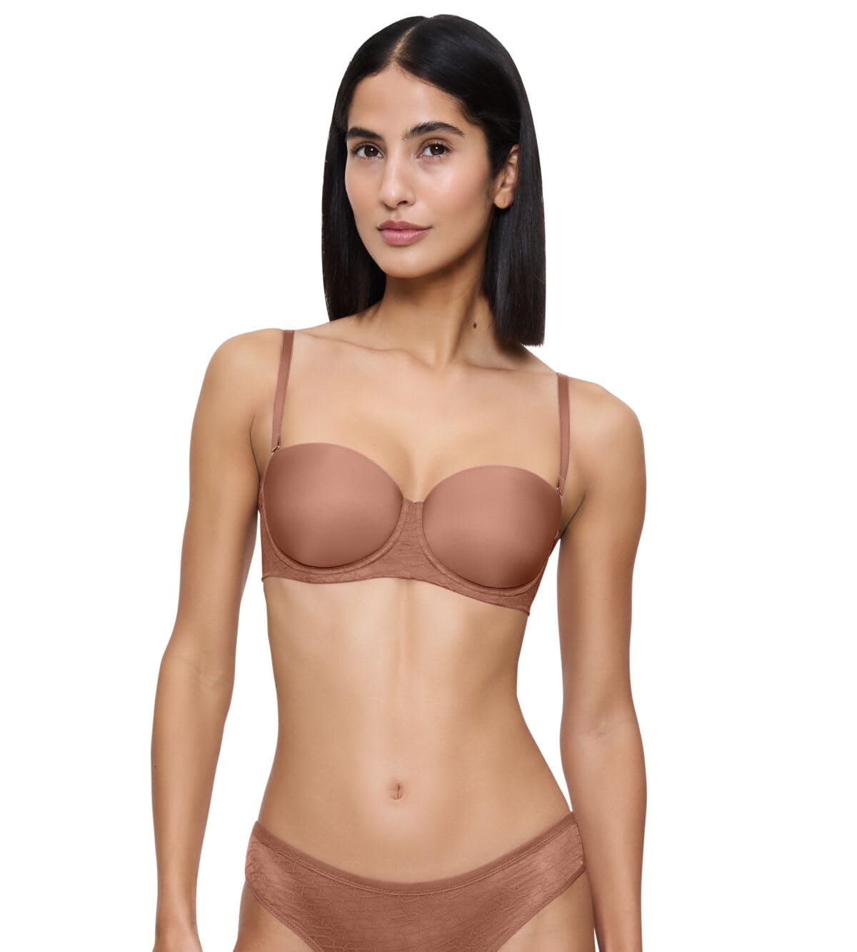 Triumph Women's Marron Bra With Removable Straps Signature Sheer Wdp