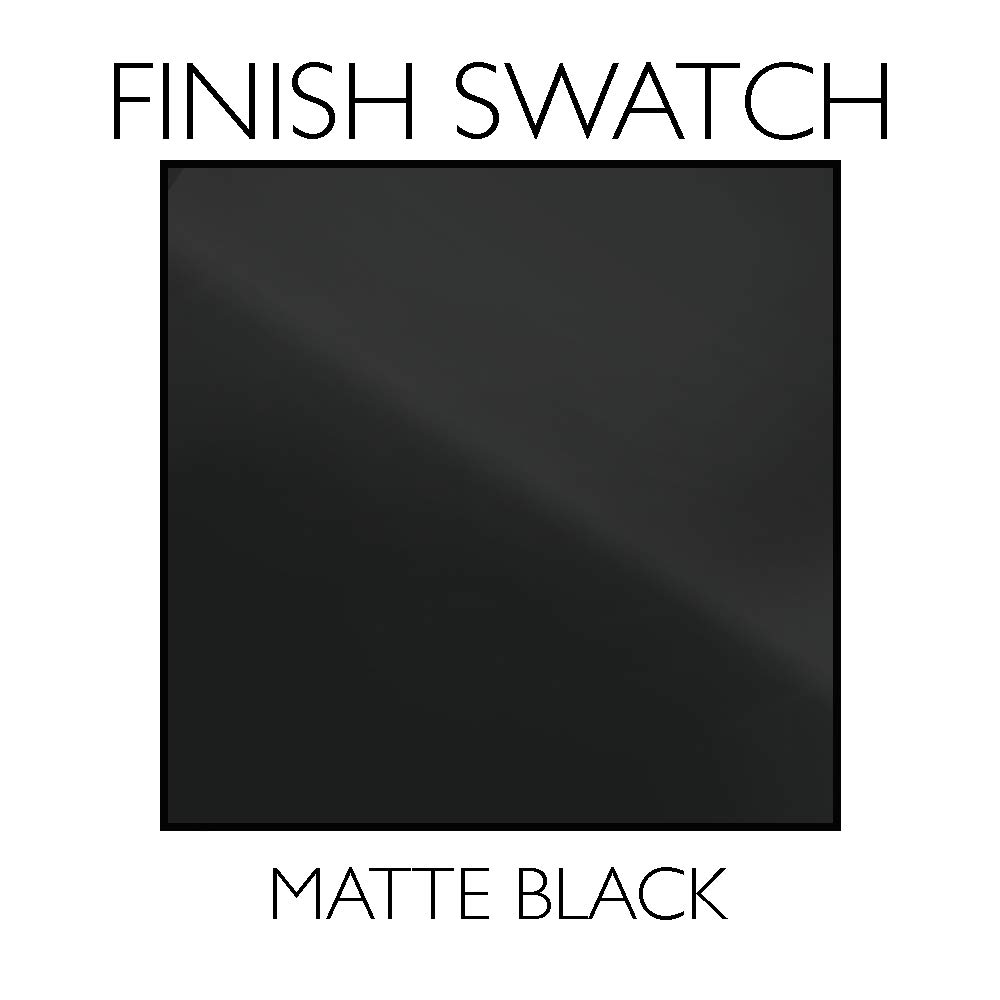 Design House 841494-MB Brazo de ducha y brida de 90 grados, negro mate