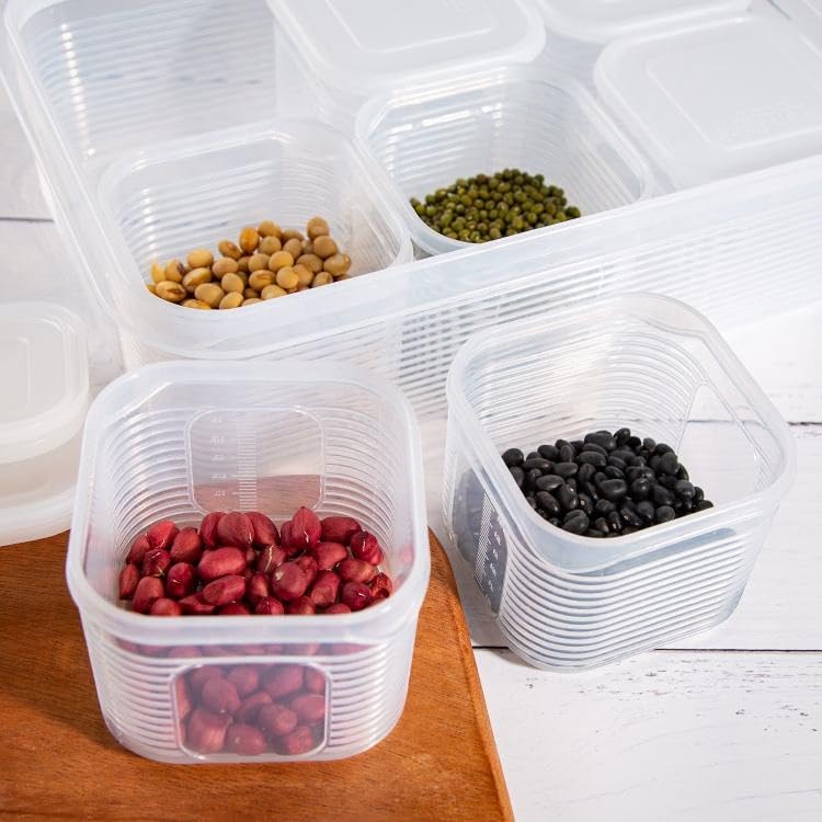 Image of HomeWiz Fridge Storage Containers 3500ml 6-Grid | Air Tight Storage Container Set | Fridge Organiser Storage Boxes | Food Grade BPA-Free Plastic Containers|Stackable & Transparent|Removable Mini Boxes