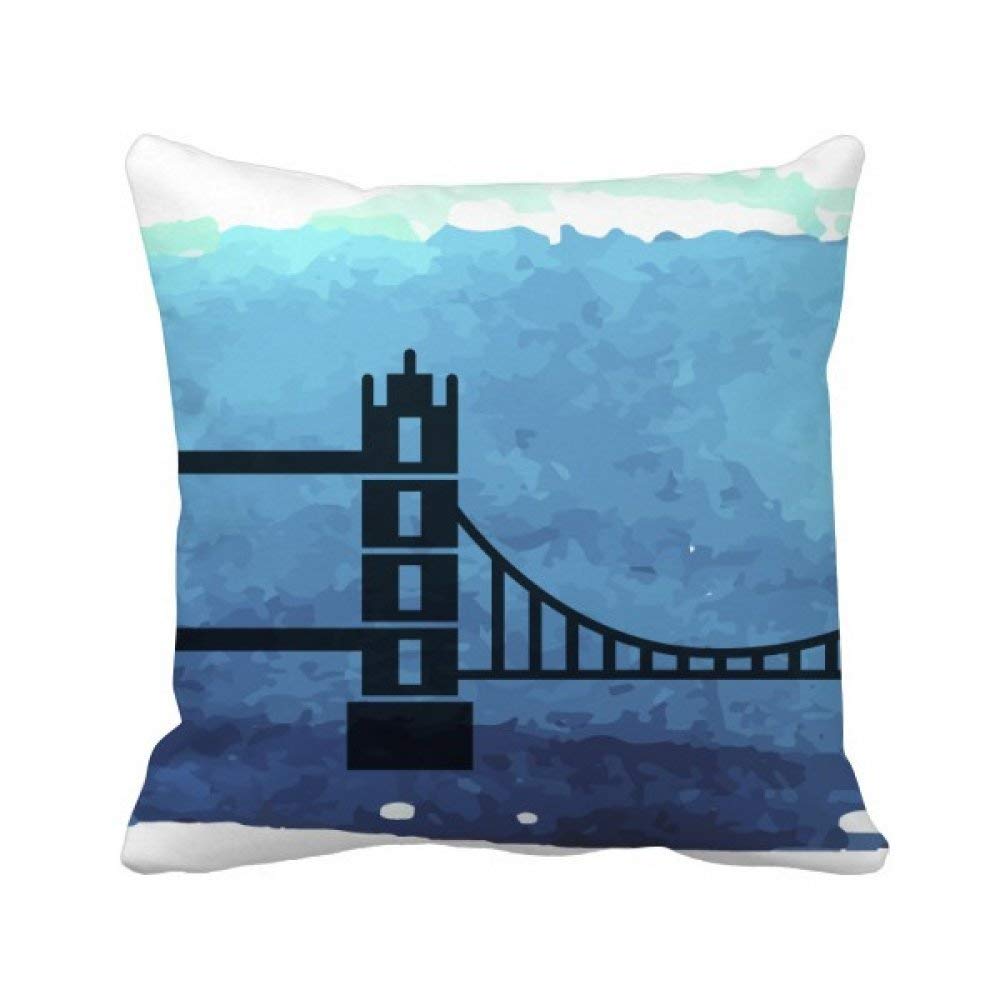 Coussin Tower Bridge à Londres 40x40 cm pour déco de canapé
