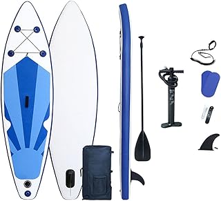 ZPPZ SUP Inflatable Stand up Paddle Board,Inflatable Stand Up Paddle Board Complete Kit with Paddle, Pump, Bag, Leash for Adult Beginners/Intermediate