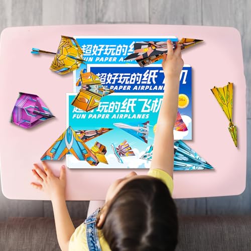 Libro de actividades de avión de papel para desarrollar habilidades de manualidades 6