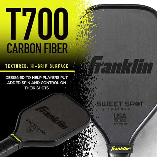 Franklin Sports Sweet Spot Training Pickleball Paddle - 16mm T700 Carbon - image 7