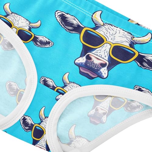 Cool Cows Blue Cartoon Girls Underwear Toddlers 2t Cotton Panties Little Girl Cartoon Kids Undies Briefs4