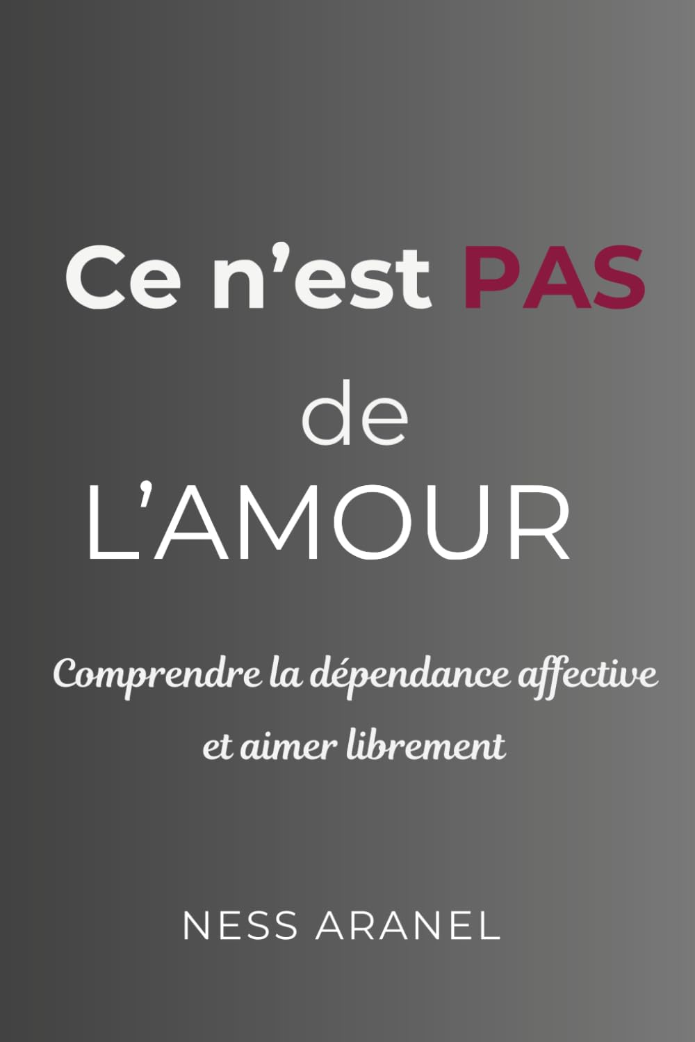 Ce n 'est pas de l' amour: Comprendre la dépendance affective et aimer sans se perdre