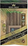 King Palm Natural Pre Wrap Palm Leafs - Pre Rolled Cones (XL SIZE) - 1 PACKS OF 5, 5 ROLLS TOTAL - Corn Husk Filter