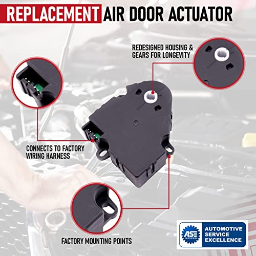 Image of HVAC Air Blend Door Actuator - Replaces 15-73952, 52495593, 89018374, 604-112 - Mode Door Actuator Compatible with Chevy, GMC, Cadillac & Hummer 2003-2014 Models - HVAC Heater Climate Control Actuator