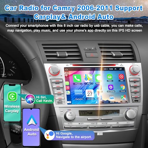 Radio para Toyota Camry 2006-2011 con pantalla táctil 8" miniatura 4