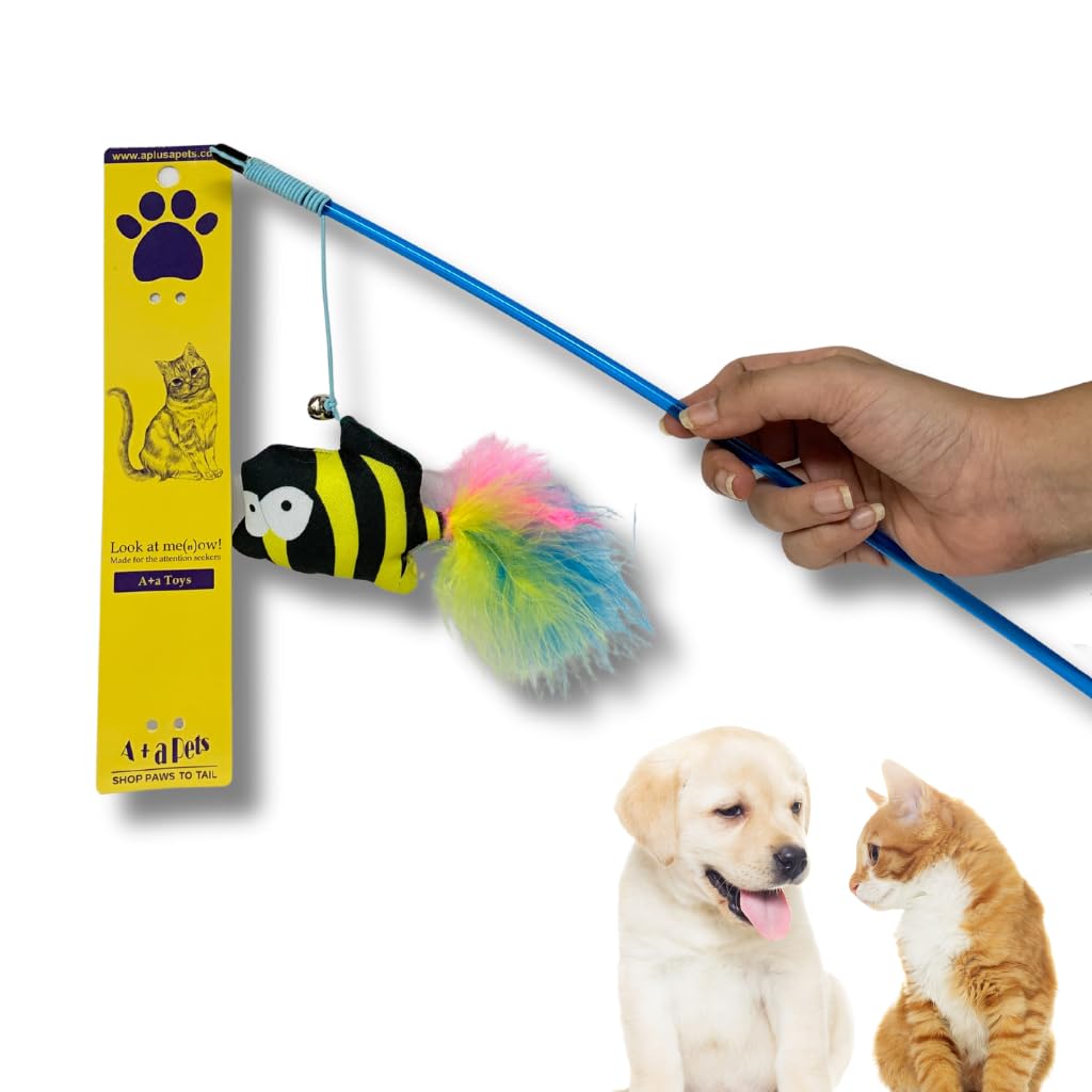 See full amazon price history chart for A+a Pets Cat Wand Teaser Interactive Toy with Feather Tail Play Toy for Cats, Puppies, and Small Animals (Nemo Yellow Stripes) A+a Pets Cat Wand Teaser Interactive Toy with Feather Tail Play Toy for Cats, Puppies, and Small Animals (Nemo Yellow Stripes) (B0CMXN14YJ) Amazon Price History, Amazon Price Tracker