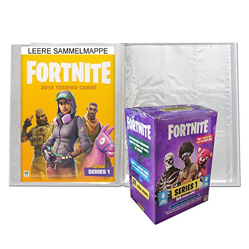Preisvergleich Produktbild Fortnite Panini Trading Cards - 1 Blaster Box + 1 Leere Sammelmappe