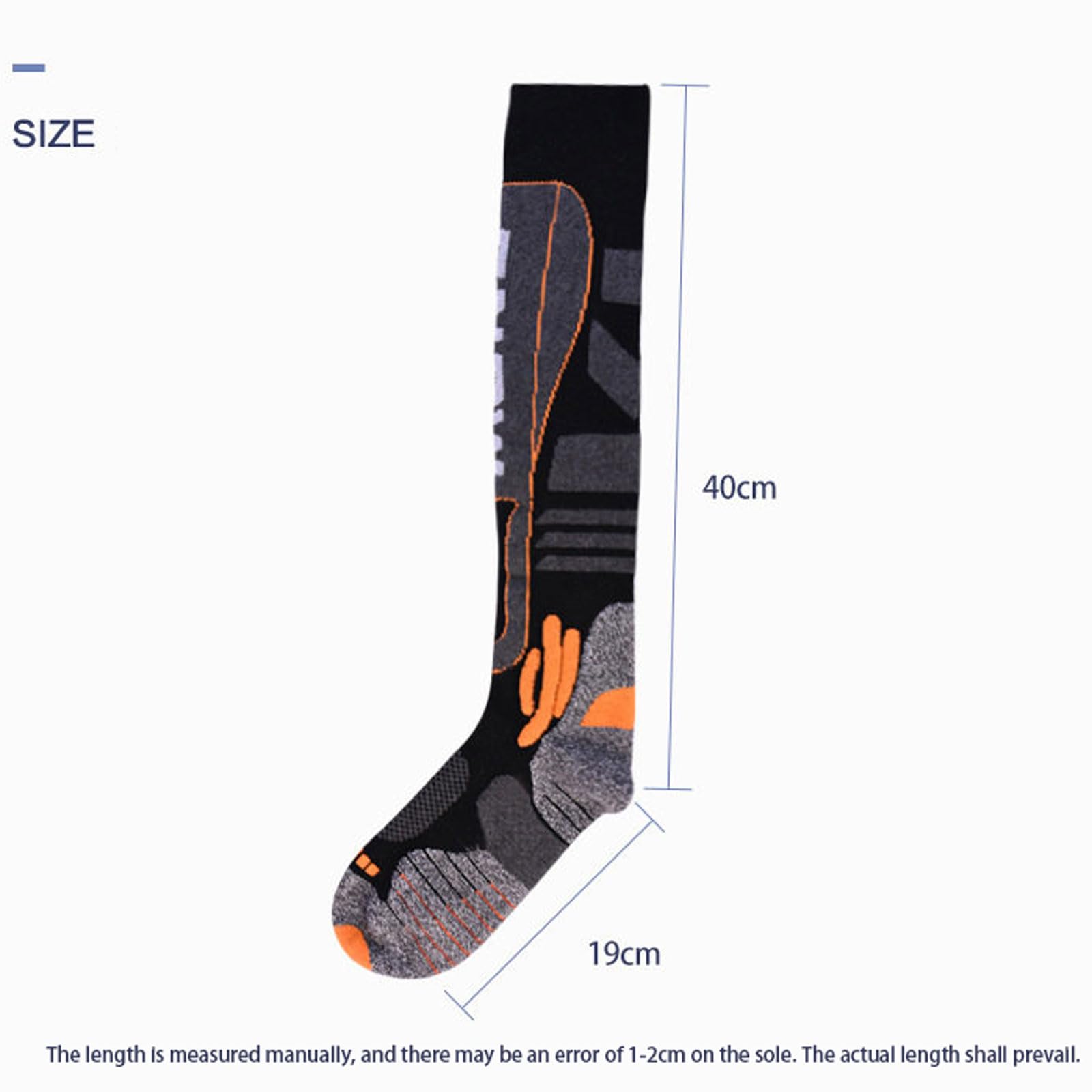 2 Pares Calcetines Esquí Lana Merino Para Hombre y Mujer Térmicos y Resistentes Calcetines Invierno Hasta la Rodilla Ajuste Anatómico Absorbe la humedad para Esquí,Snowboard y Excursionismo