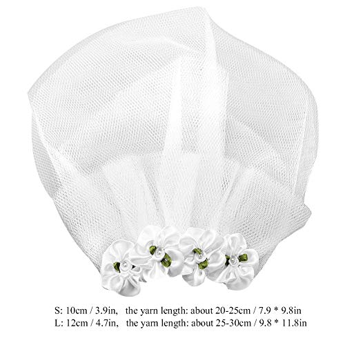 Pssopp Schleier für Hunde Hund Braut Blume Kopfschmuck Hundehaarspangen Hund Haustier Katze Brautkleid Hochzeit Haar Zubehör für kleine Hunde Katzen(L)