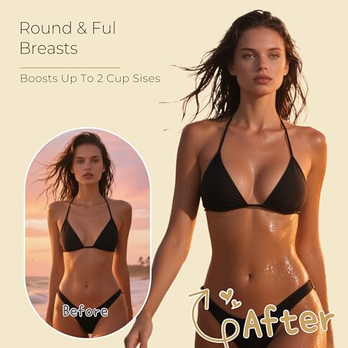 Ultra Push Up Sticky Bra Pads Inserts | Double-Sided Adhesive Bra Pads | Self-Adhesive Stick-On Bra for Bikini2