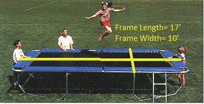 USA Made Rectangle Mat ONLY for 10'X17' All American Trampoline