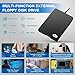 Floppy Disk Reader, 3.5 inch 1.44mb External USB Type A/C Floppy Disk Drive for PC, Laptop and Desktop Compatible with Windows 11/10/8/7/2000/XP, Not Compatible With Mac and Chrome, Black