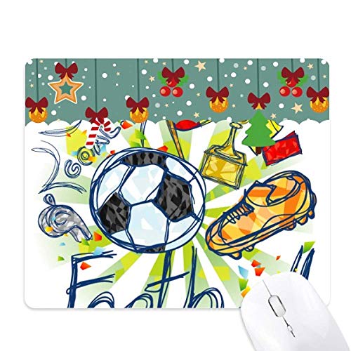 Alfombrilla de ratón de fútbol de dibujos animados para evitar resbalones al jugar