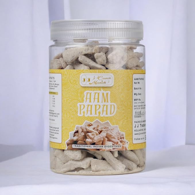 J J Crunch N Munch Desi Churan Digestive Combo Pack | Pudina Goli, Jeera Goli, Anardana, Pachak Harde, Aam Papad, Pipal Sev | Traditional Ayurvedic Snacks for Digestion & Wellness 1