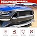 KAKABAS Grille Guards & Grilles Mesh Front Bumper Upper Hood Grille Grill, Compatible with Ford Mustang 2018-2023 GT EcoBoost, Black Honeycomb Pattern Front Bumper Grille(Will not fit Shelby GT500)