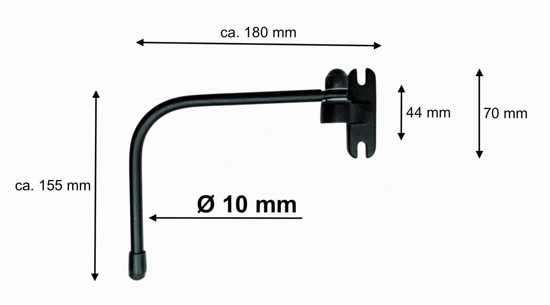 Specchio trattore con supporto, specchio universale sinistro destro o coppia, per trattore, camion, escavatore e macchina agricola, 2 varianti 180x155mm o 170x410mm, E20