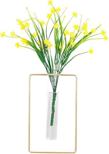 Amazon Co Jp Arrowway 花瓶 壁掛け ガラス製 北欧 フラワーベース 一輪挿し おしゃれ エアプランツ 多肉植物 インテリア 四角形 ホーム キッチン