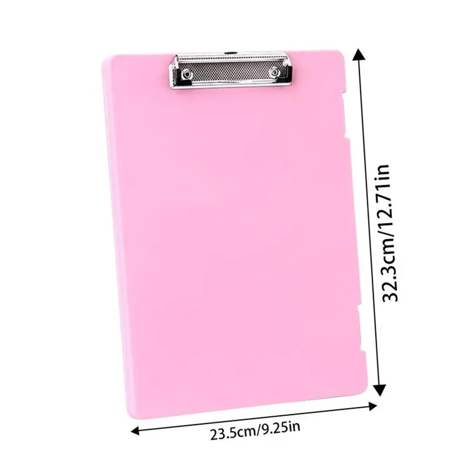 3 Stück Zwischenablage-Ordner mit Aufbewahrung, Doppel-Clip-Ordner, Aufbewahrungskoffer, robuste Klemmbretter for Notizen und Dateien Fürs Büro(Pink)
