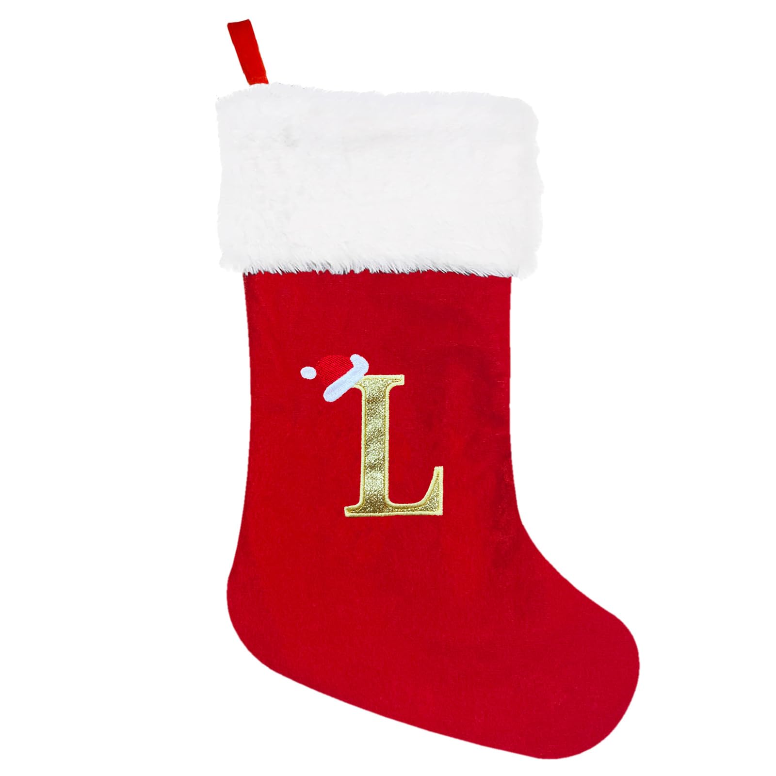 Tsophreniq Christmas Socks Velvets Embroidered Letter Stocking Decoration for Home XmasTree Hanging Ornament Gift Navidad Socks for Adults