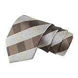 PELUCHE Sassy Checkered Brown Neck Tie For Men