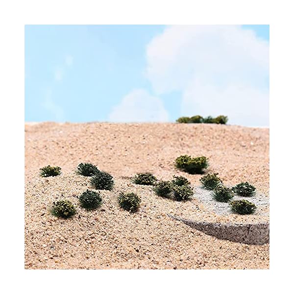 Cayway 4 Stück Static Grass Tuft Selbstklebende Statische Grass Statisches Grasbüschel Miniatursträucher Büsche und… – Bild 7