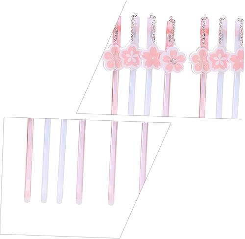 Miniatura 7 de Operitacx Bolígrafo negro 10pcs pluma estudiante rodillo plástico dibujos animados Roller Pen