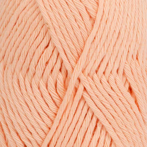 100% Cotton Knitting and Crochet Yarn, 4 or Medium, Aran Weight, Drops Paris, 1.8 oz 82 Yards per Ball (27 Peach)