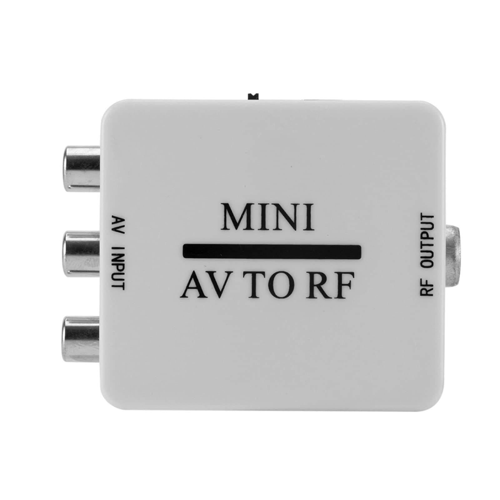 Mini HD Video Converter Box RCA AV CVSB to RF Video Adapter Converter Supports For MHz 61.25 67.25 TV Switch Plug and Play