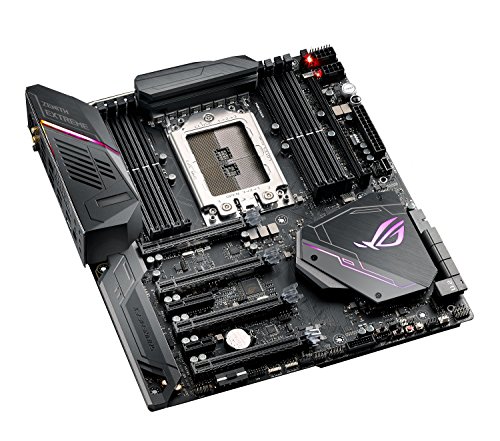 ASUS ROG Zenith Extreme Scheda Madre Gaming AMD X399 EATX con Dissipatore M.2, Aura Sync RGB LED, 802.11ad Wi-Fi, DDR4 3200 MHz, Tripla Scheda M.2, 10 G Lan, Porte U.2 e USB 3.1 Gen 2
