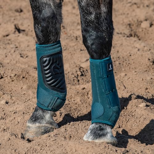Image of Classic Equine Legacy2 Support Boots, Front, Dragonfly Green, Large