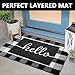 EARTHALL Door Mat Outside Inside Hello Doormat, 30