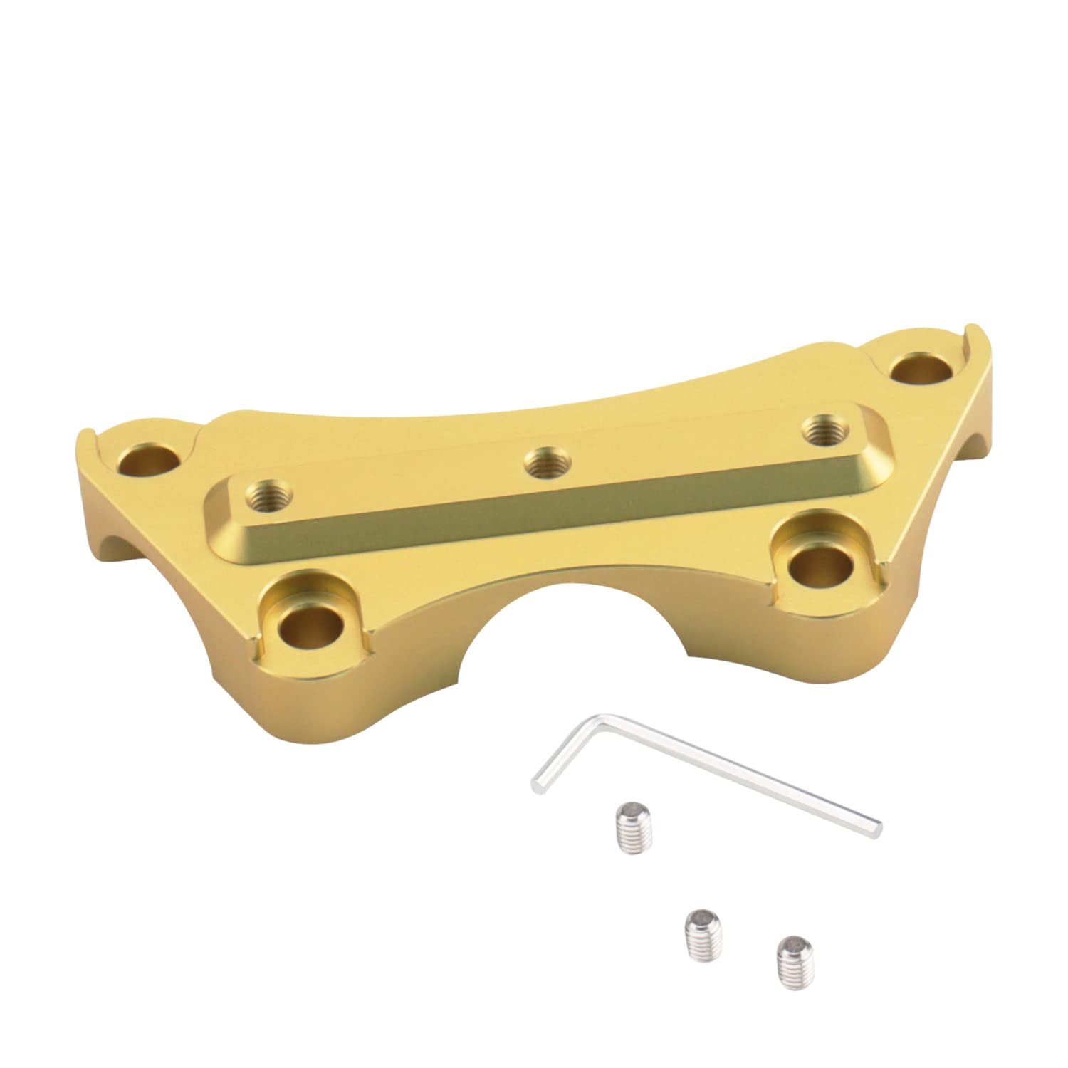 AIRCMT 1 Inch Handlebar Riser Top Mount Clamps Fit for Harley Sportster Dyna Touring Road King Street Glide Ultra Classic Limited 1993-2019