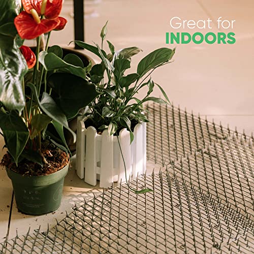 Ohlela 02 6.5Ft Scat Mat For Cats - Cat Scat Mat With 12 Garden Staples. 78 Inch X 11 Inch Pp Plastic Cat Spike Mat Is Effective For Cat Repellent Outdoor & Indoor. Pet Deterrent Mat To Keep Cats & Dogs Away thumb #7