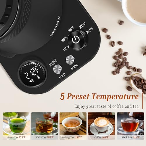 Hervidor eléctrico Secura con control de temperatura 0.8L miniatura 7
