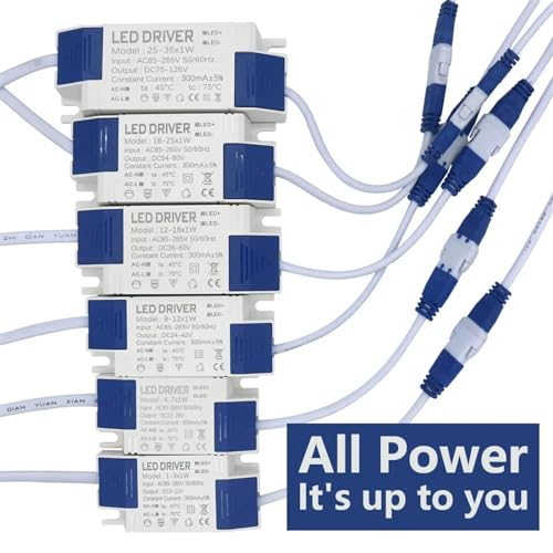 Pilote d'alimentation LED stable 300mA driver courant constant 4-7W - 6