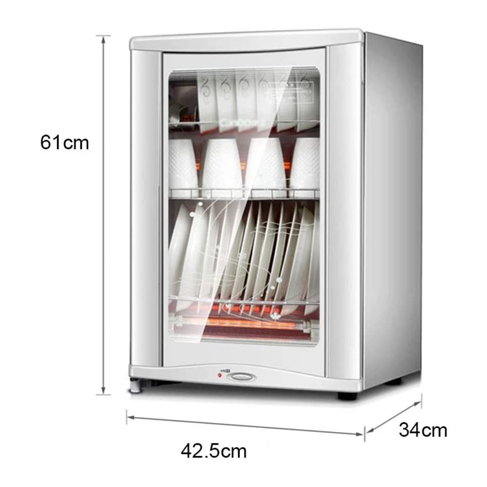 Secador de platos y esterilizador multifuncional, estante de secado de aire caliente para T y botellas, ahorro de espacio para el hogar, escurreplatos y desinfectante eficaz