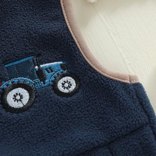Image of Denim Vest Kids Girl Boy Fashion Coats Turn Dwon Collar Sleeveless Jackets Trendy Outwear