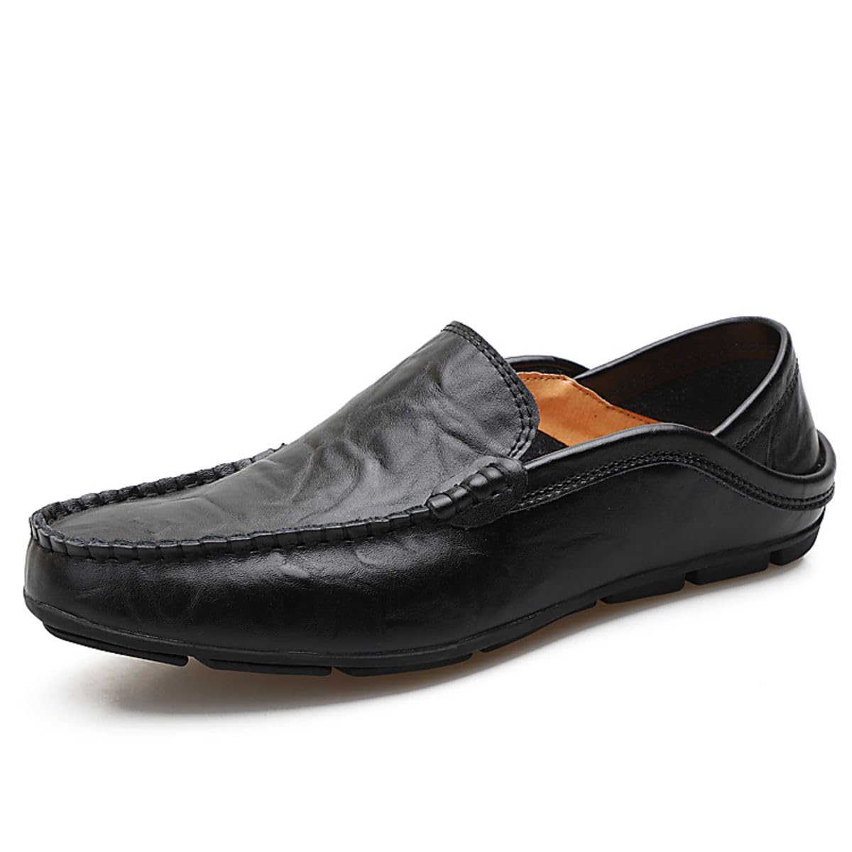 Mocassins pour Hommes Mocassins en Cuir Respirants et décontractés Mocassins fabriqués à la Main Mocassins à Enfiler Business Shoes 38-49 EU