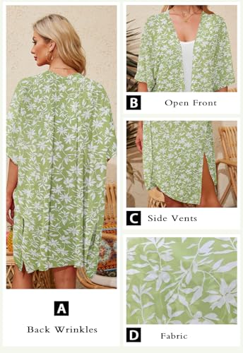 Image of Jayscreate Women's Breezy Summer Boho Kimonos Sheer Beach Cardigan Cover Up