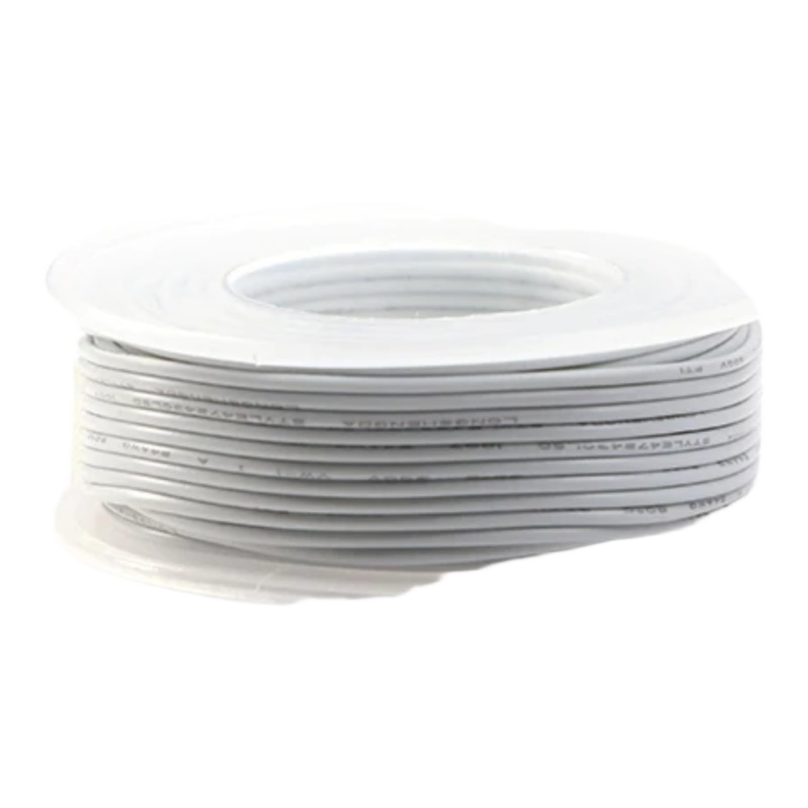 Cables eléctricos 30/28/26/24/22/20/18/16AWG 600 V (blanco; 1 rollo; 24 AWG 10 m por rollo)