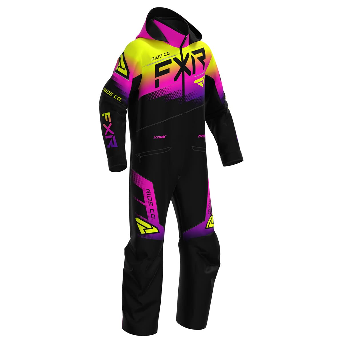 FXR Child Boost Monosuit (Black/Neon Fusion - 2)