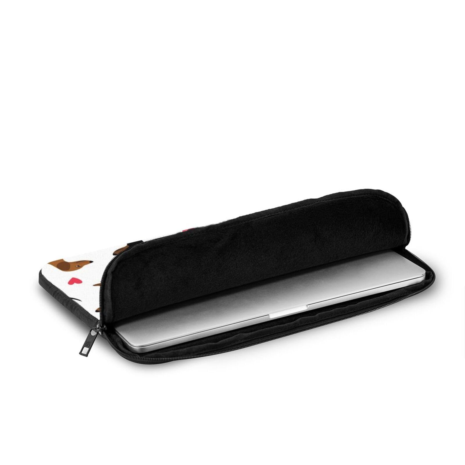 Housse d'ordinateur portable en coton wax matelassée